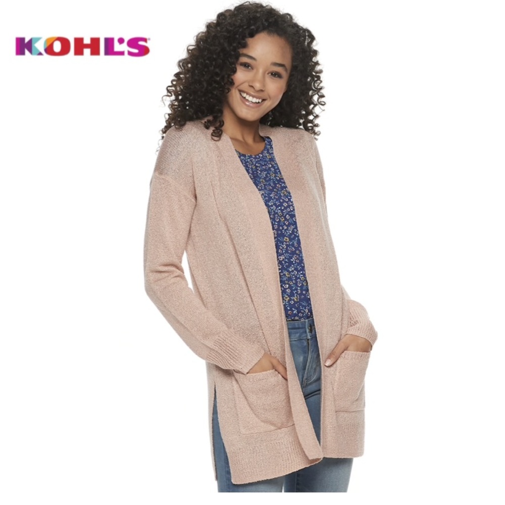 KOHLS Pink Cardigan (Juniors)